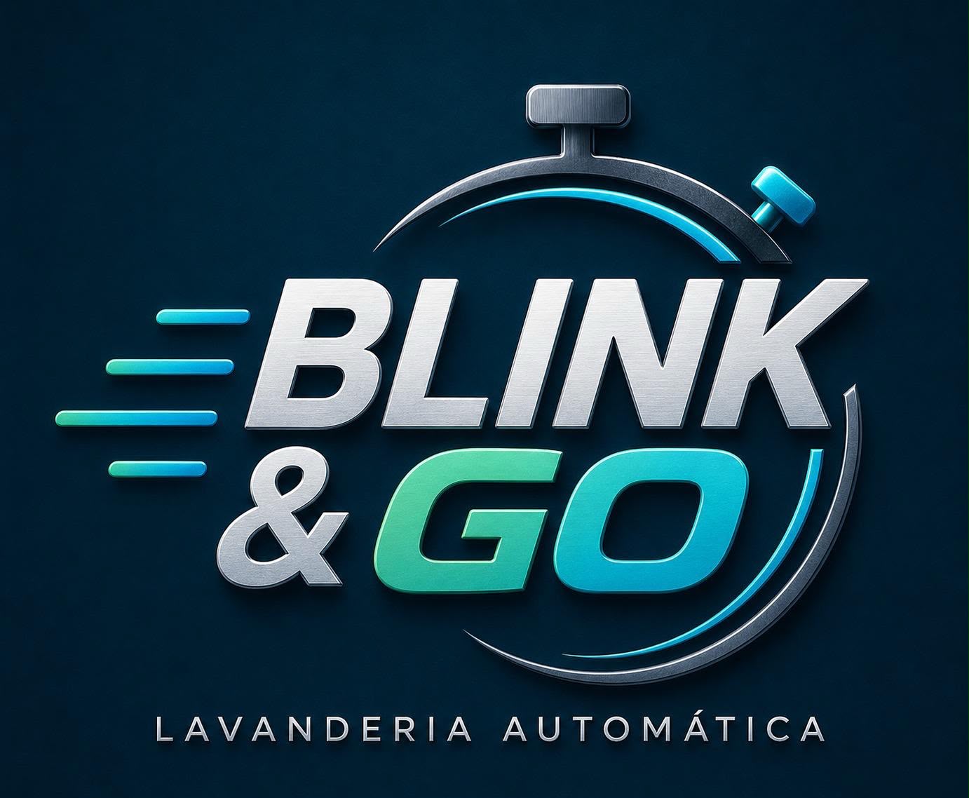 BLINK & GO Lavanderia Automática — logo oficial